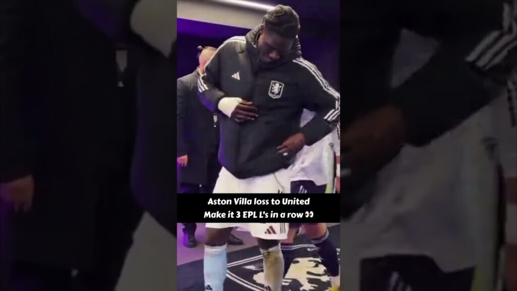 This Amadou Onana celebration did not age well… Man United beat Aston Villa 3-1