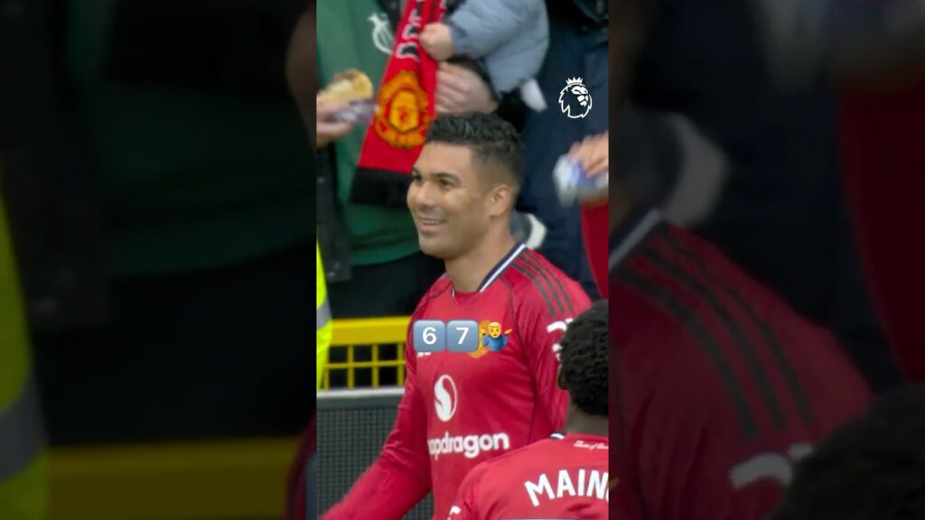 Casemiro Hit 6 or 7 Celebrations 😉