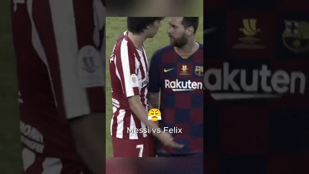 Messi vs João Félix cara a cara 😤Barcelona vs Atlético Madrid #messi #shorts #barcelona