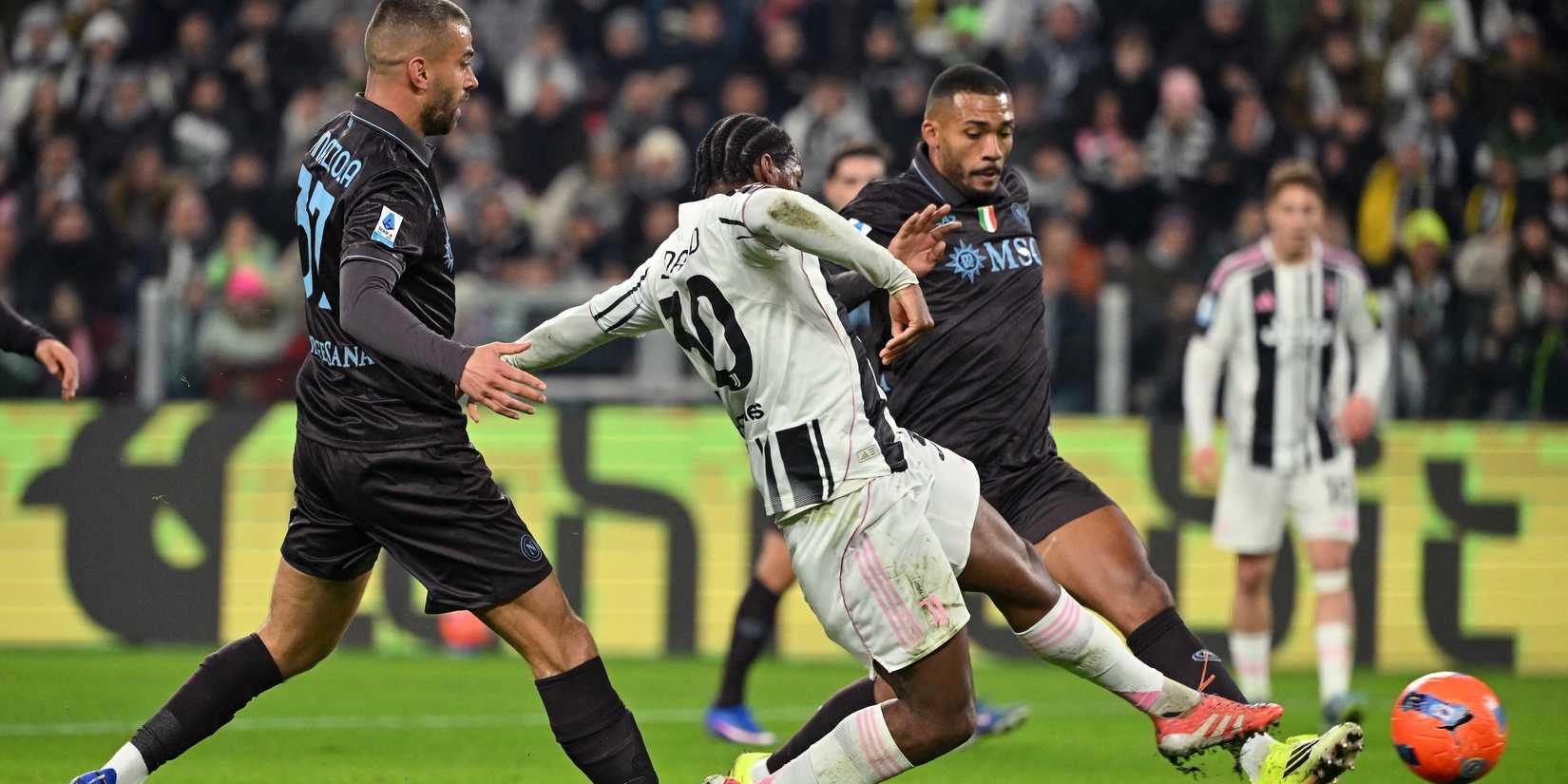 Juventus' Jonathan David scores their first goal