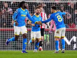 Tolu Arokodare celebrates