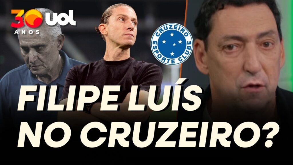 CRUZEIRO MIRA FILIPE LUÍS: 'DEMISSÃO DE TITE EM APENAS 17 JOGOS AFASTA FILIPE DO CABULOSO', DIZ PVC