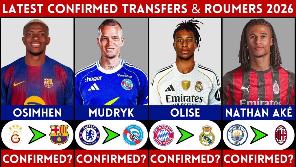 🚨 LATEST CONFIRMED TRANSFER AND RUMOURS 2026 | OLISE, OSIMHEN, NATHAN AKE, MUDRYK......