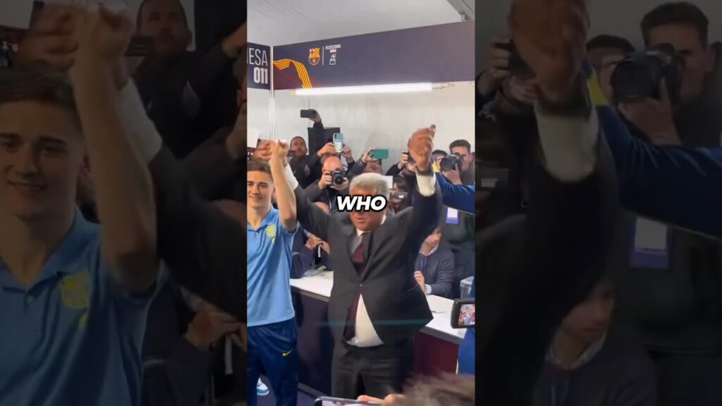 Why all the Barça players voted for Laporta and even celebrate with him except for Ferran Torres 😳😰