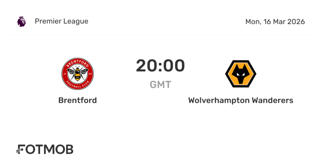 Brentford vs Wolves - live score, predicted lineups and H2H stats