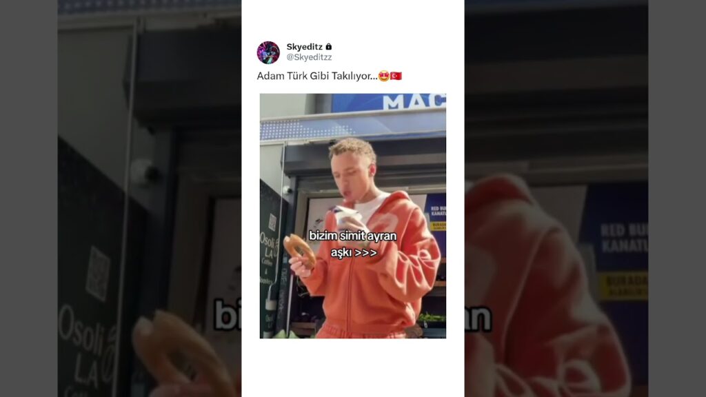 Noa Lang'ın Simit Ayran Aşkı...😁 #football #galatasaray #noalang