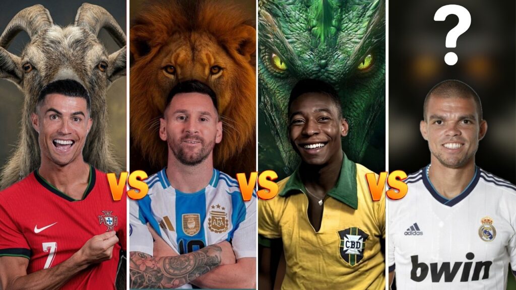 Comparison: Pelé vs Ronaldo vs Messi vs Pepe | Who Is the Greatest Football Legend? ⚽
