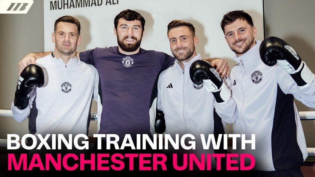 Undefeated KO artist Pat Brown trains with Manchester United stars | Matchroom Boxing