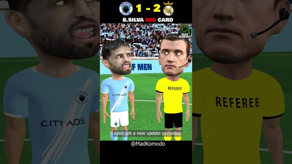 Bernardo Silva's Red Card | Real Madrid 2-1 Manchester City