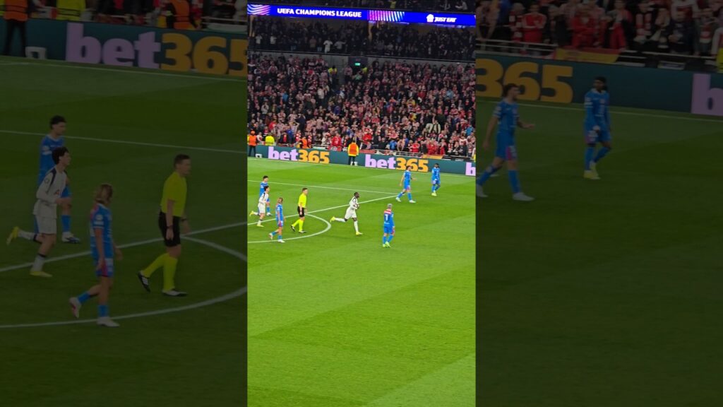 RANDAL KOLO MUANI CELEBRATES: Tottenham Hotspur 1-0 Atlético Madrid