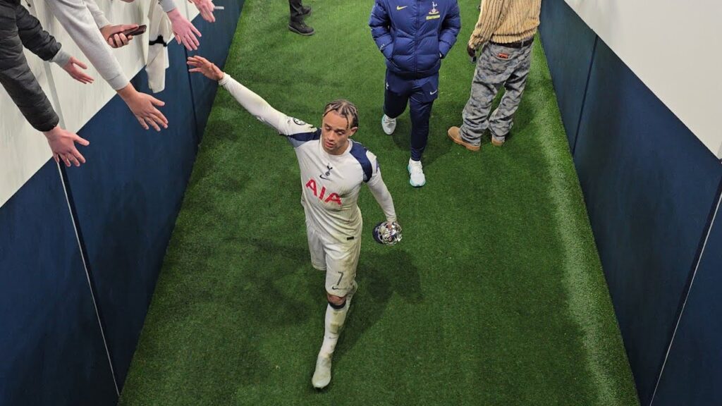 SCENES AT THE FINAL WHISTLE: Tottenham 3-2 Atlético Madrid: Xavi Simons Player of the Match