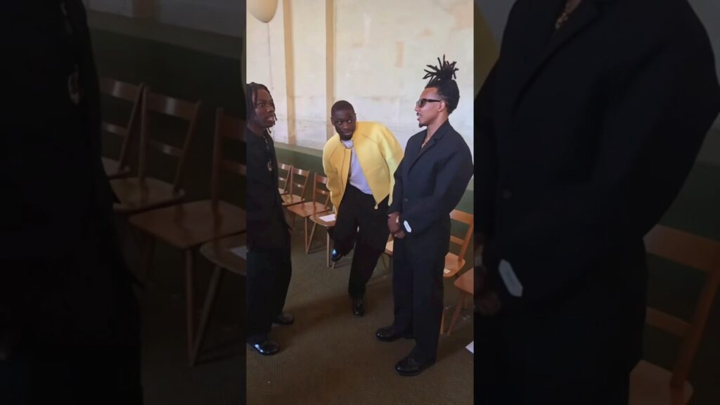 Jules Koundé at the Paris Men's Fashion Week.