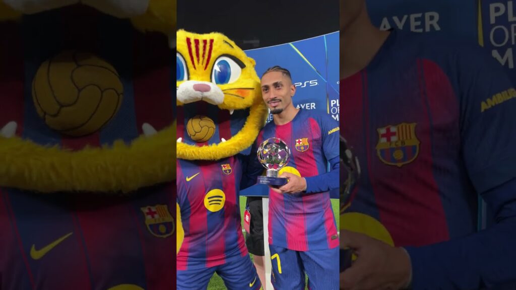 The MVP Raphinha and CAT 🫶 #shorts #fcbarcelona #football The MVP Raphinha and CAT 🫶 #shorts #fcbarcelona #football