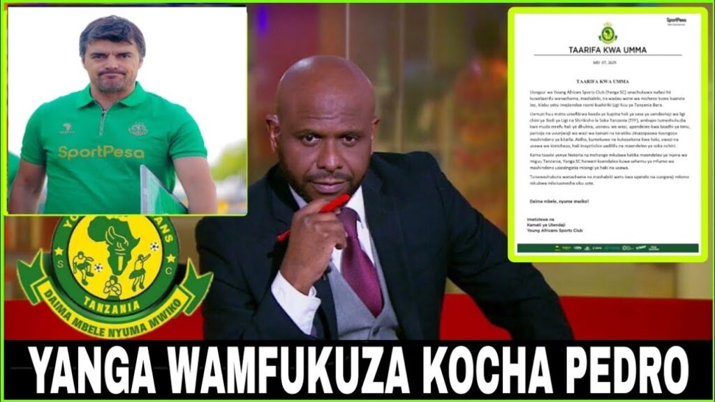 🔴#LIVE BBC SPORT MUDA HUU WATANGAZA YANGA WAMFUKUZA KOCHA PEDRO, SABABU HIZI "PEDRO SIO KOCHA YANGA.