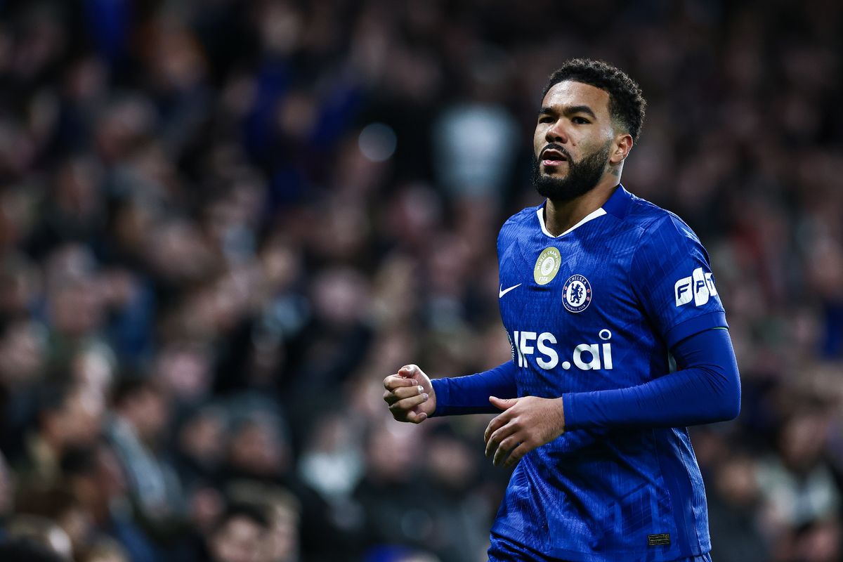 Reece James in action for Chelsea