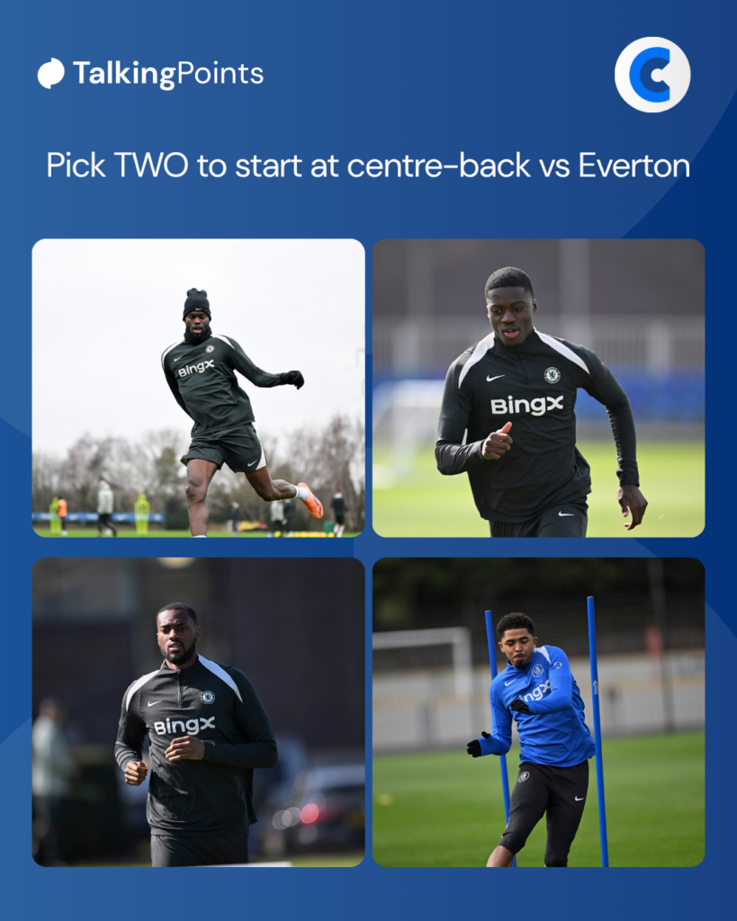 Chelsea's centre-back decision for Everton