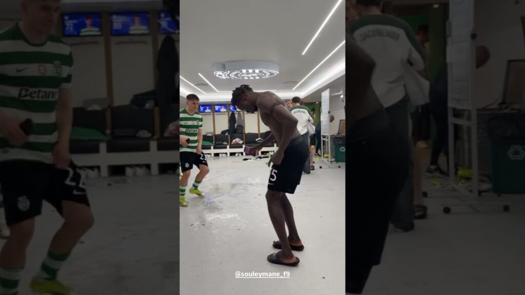 Há festa no balneário do Sporting !!!! 🕺🦁