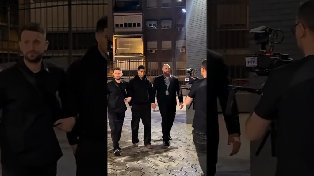 Jude Bellingham's arrival at PFL Madrid 📍 #shorts #judebellingham #realmadrid