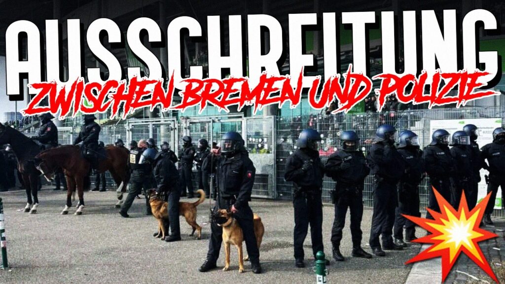 Auseinandersetzung zwischen Werder-Fans und Polizei! (Wolfsburg - Bremen)