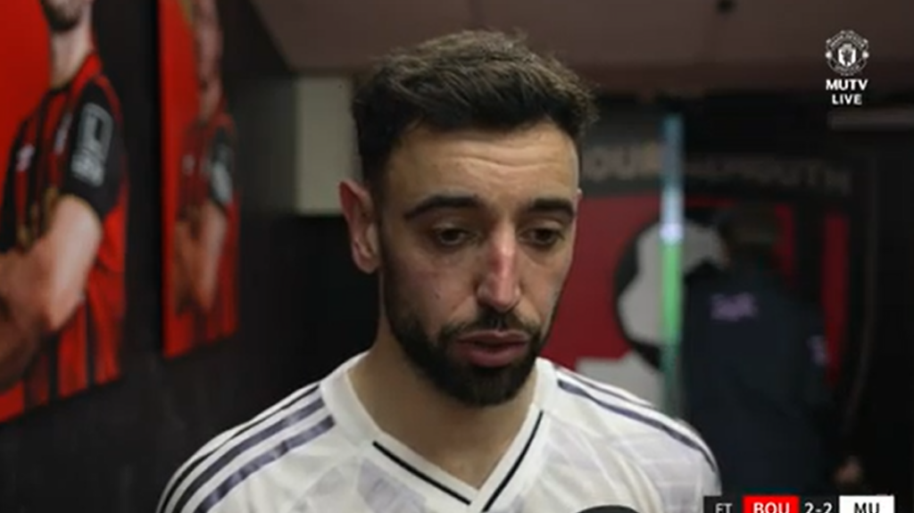 Bruno Fernandes sends message to Premier League after Manchester United controversy