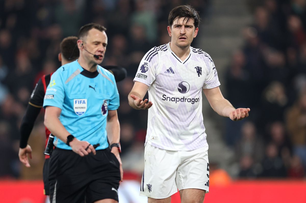 Harry Maguire appealed the decision to referee Stuart Attwell 