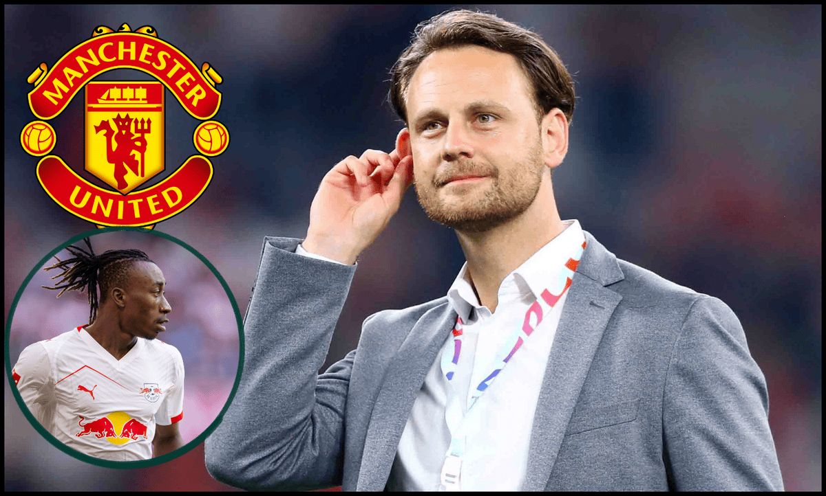 Man Utd's Head of Recruitment Christopher Vivell looking on