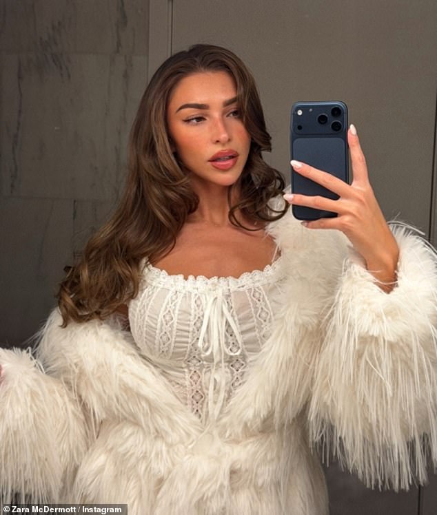 Zara McDermott was ever the proud girlfriend as she showed support for her boyfriend Louis Tomlinson and revealed she has his album 'on repeat'