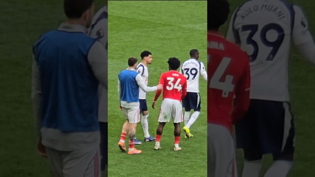 RANDAL KOLO MUANI AND DOMINIC SOLANKE AFTER THE GAME: Tottenham Hotspur 0-3 Nottingham Forest