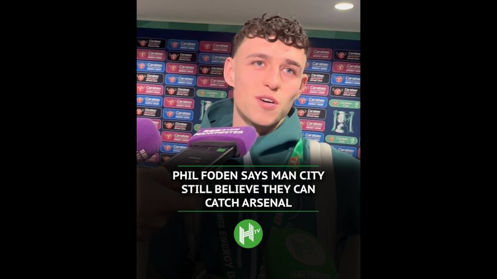 Phil Foden says Man City still believe they can catch Arsenal in the league after beating them 2-0