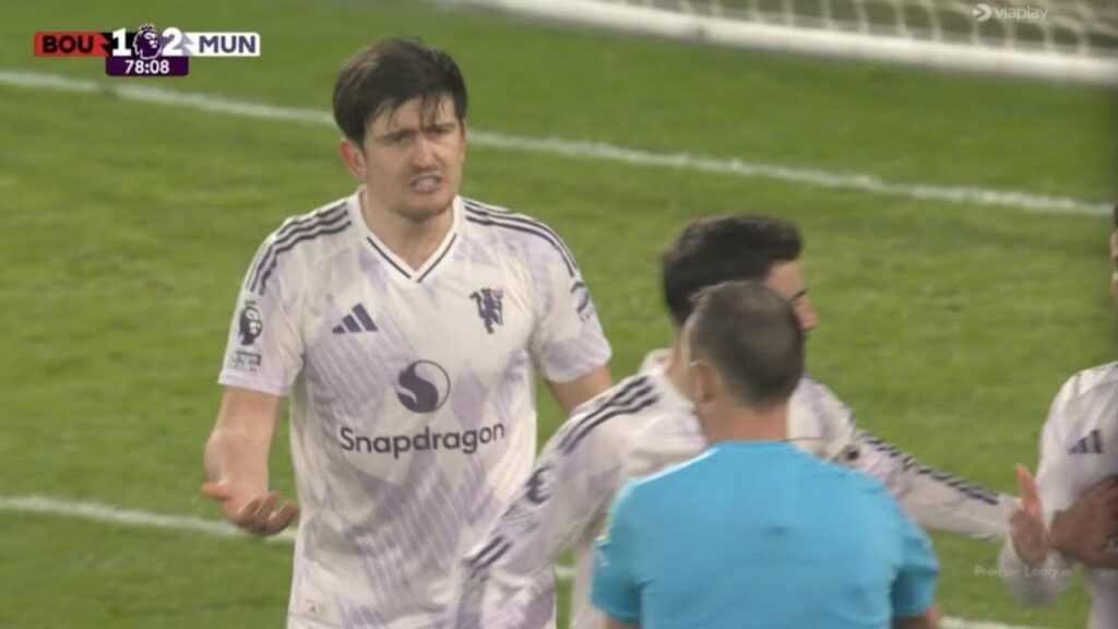 Harry Maguire Red Card vs Bournemouth 🟥 | Manchester United | Amad Diallo | Maguire Sent off