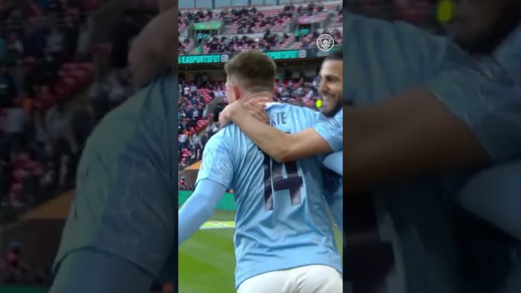 A Laporte header to secure the 2021 League Cup 💥🏆  #football #manchestercity #final