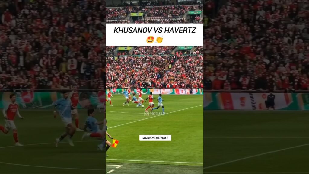 Khusanov vs Havertz 😳🔥 #shorts #mancity #arsenal #football