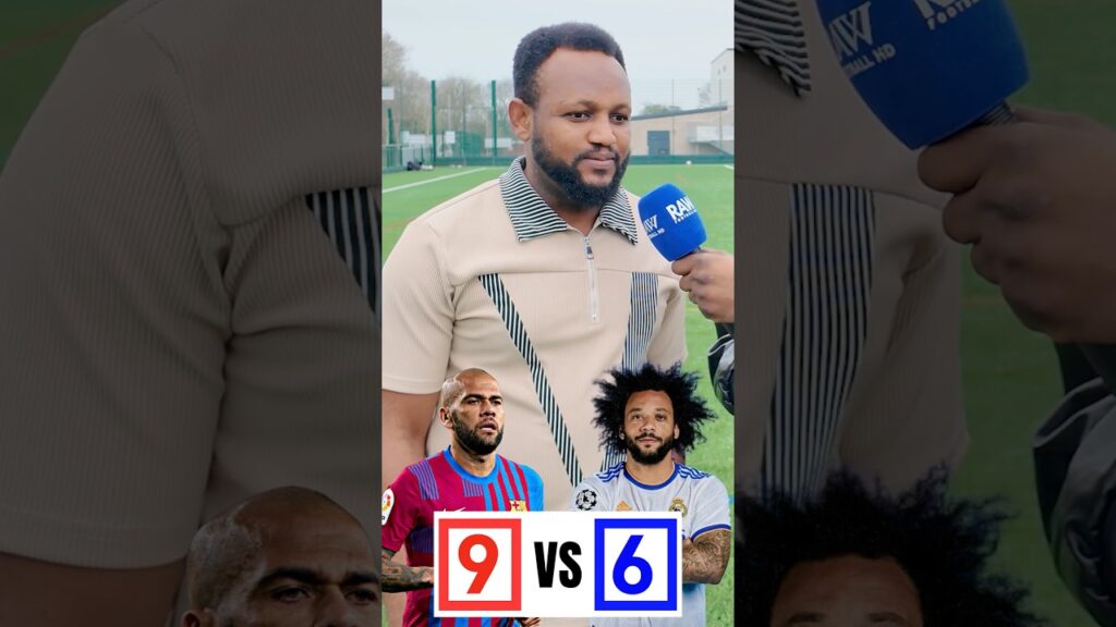 MARCELO VS DANI ALVES 1V1 FACE OFF WHO WINS? #barcelona #madrid #fyp #shorts