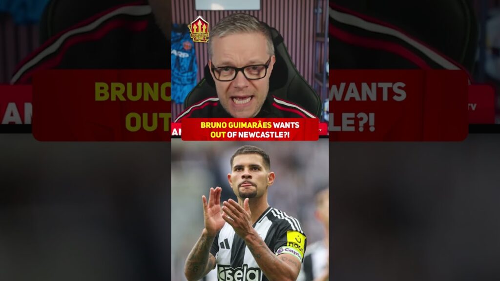 Goldbridge laughs off reports that Bruno Guimarães is “happy” to stay at Newcastle… 👀🔥 #mufc #brunog