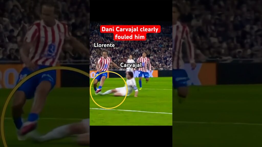 Carvajal penalty incident on Llorente