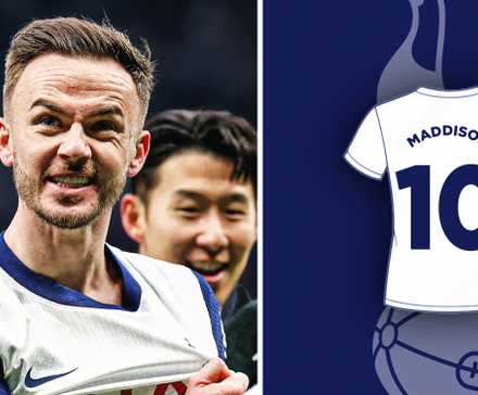 Maddison shirt number Spurs