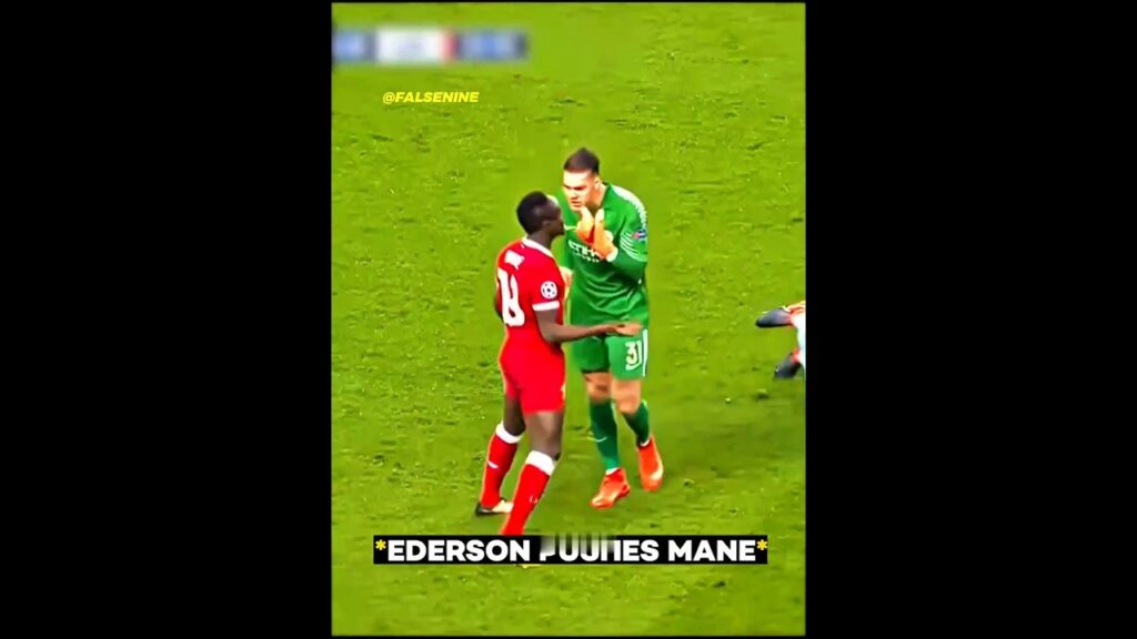 Mané LOST His Head vs Ederson 😈 #football #footballshorts #fyp