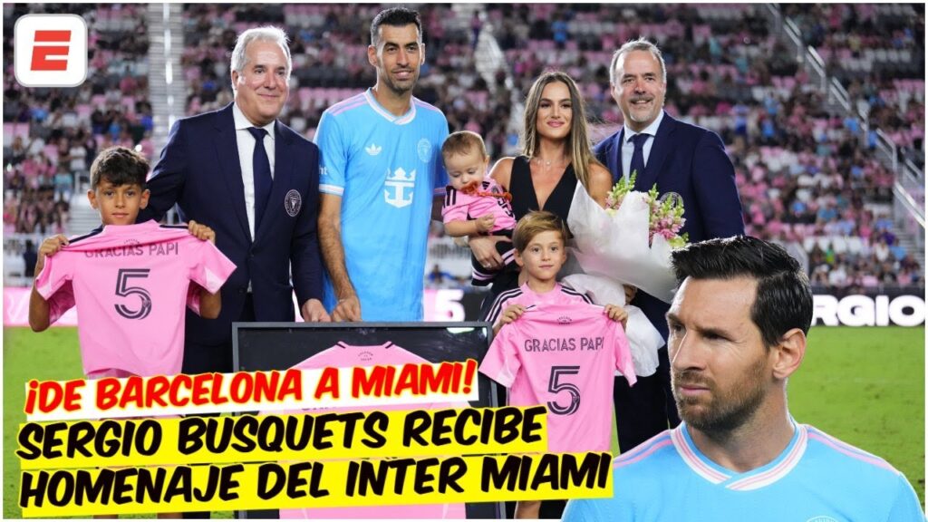 SERGIO BUSQUETS se DESPIDE. INTER MIAMI RINDE EMOTIVO HOMENAJE tras anunciar su retiro | MLS