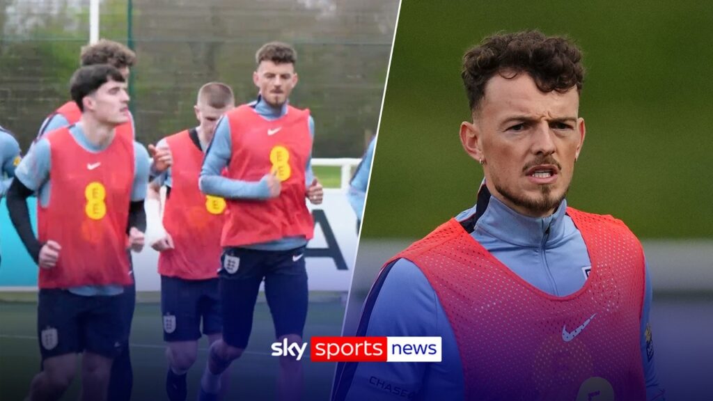 Ben White, Jude Bellingham and Phil Foden all train ahead of England's upcoming friendlies