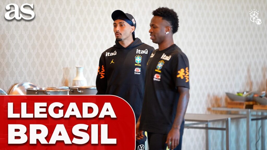 La LLEGADA de VINICIUS, RAPHINHA y ENDRICK a la CONCENTRACIÓN de BRASIL en ESTADOS UNIDOS