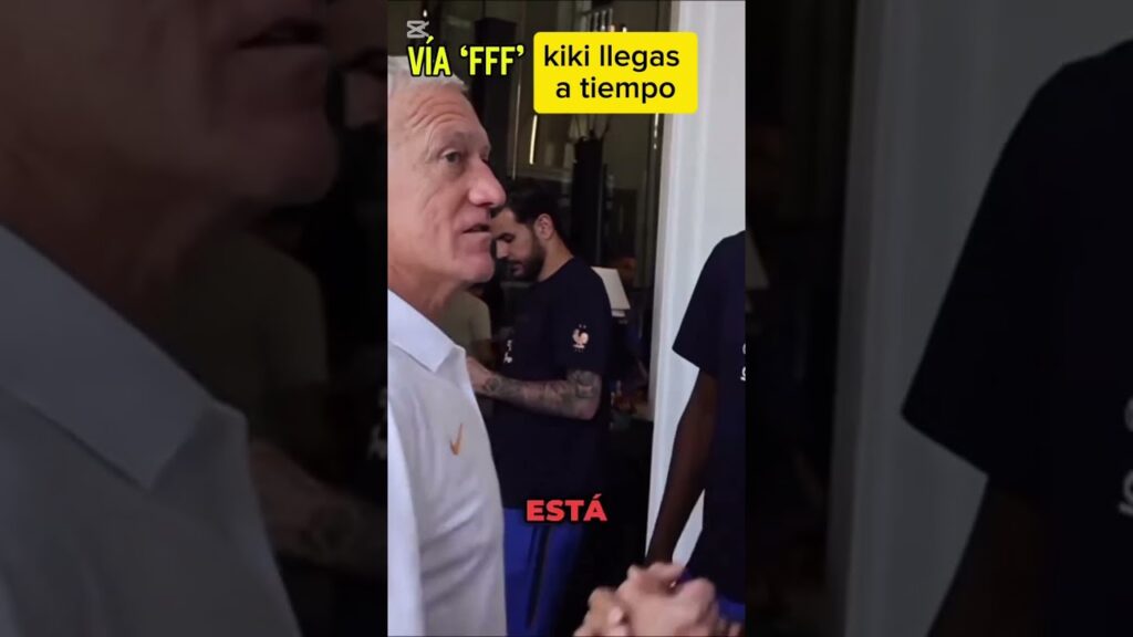 Mira el recibimiento a Kylian Mbappé por parte del entrenador Didier Deschamps 🤝🇫🇷