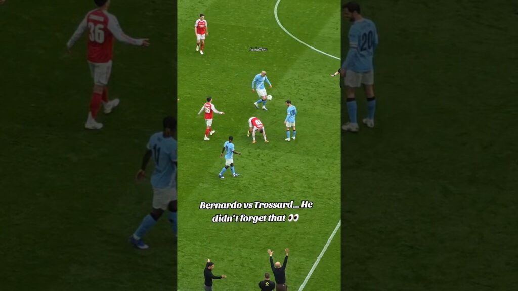 Bernardo vs Trossard… he didn’t forget that 👀 #football