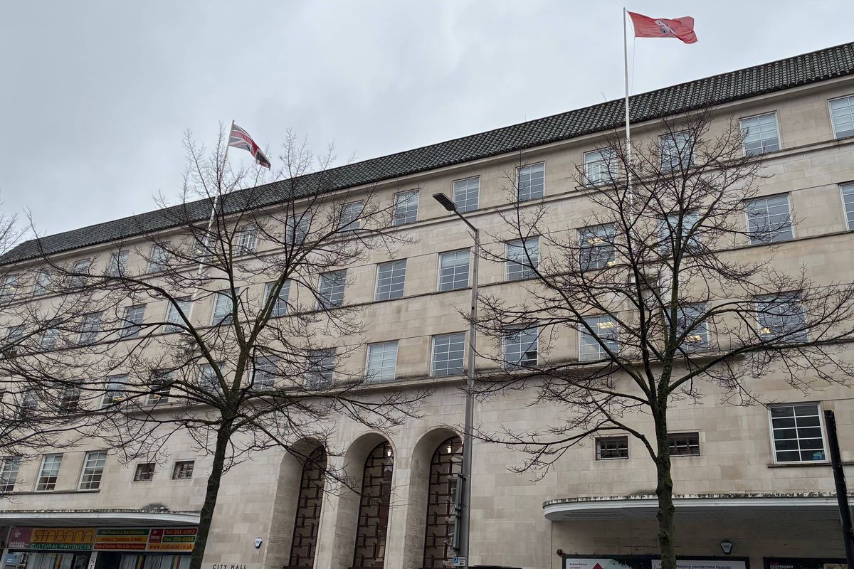 City Hall, on Charles Street, Leicester. Image via author. 