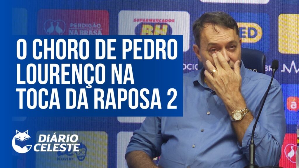 PRESIDENTE DO CRUZEIRO, PEDRO LOURENÇO CHORA EM APRESENTAÇÃO DE ARTUR JORGE
