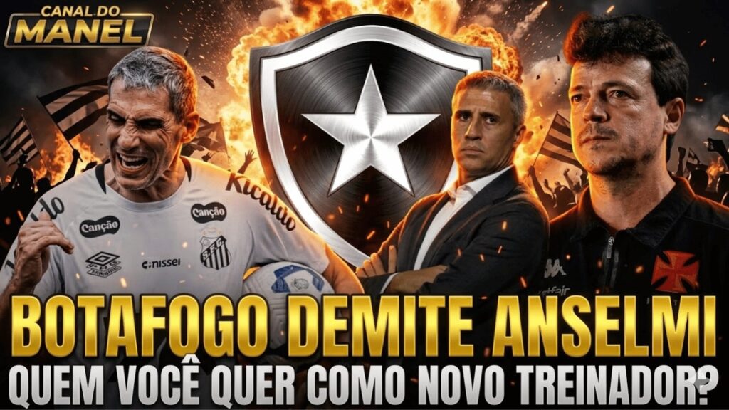 🚨🚨🚨 URGENTE: BOTAFOGO DEMITE ANSELMI! QUEM SERÁ O NOVO TREINADOR? DINIZ, TITE, CRESPO, VOJVODA?