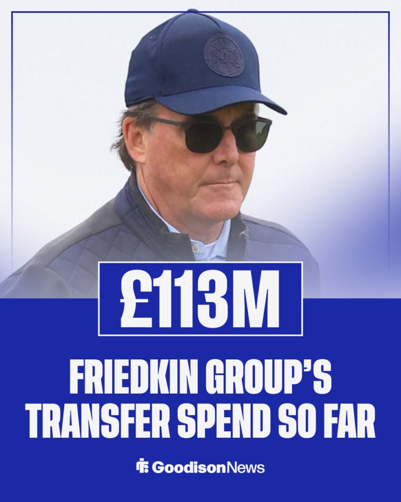 Everton's spending under the Friedkins so far.