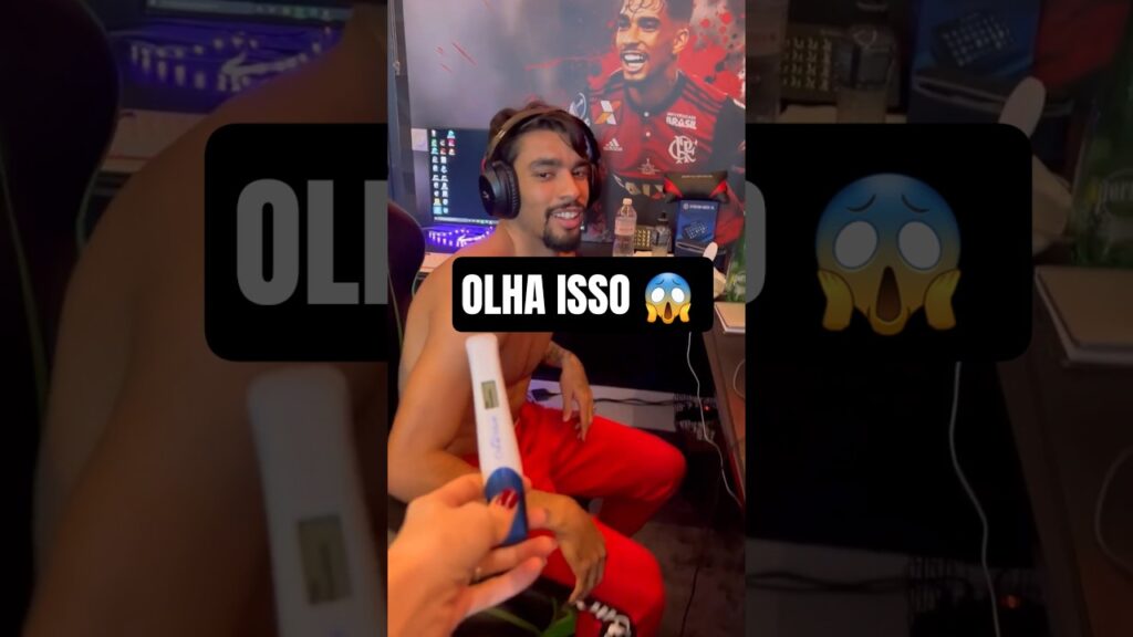 A REAÇÃO DO PAQUETÁ DO FLAMENGO ACHANDO QUE IA SER PAI PELA TERCEIRA VEZ 😱🔴⚫️ #shorts #flamengo