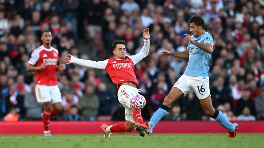 Arsenal star named world's second best in his position only behind Man City rival