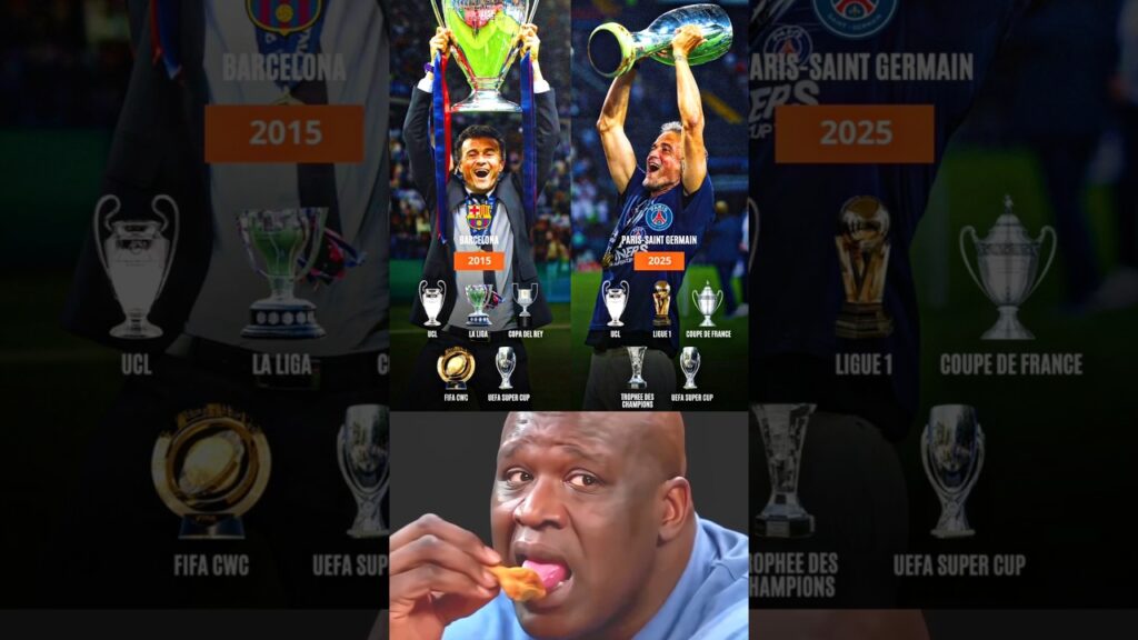 Luis Enrique Epic 5-Trophy Year At Barcelona & PSG.What A Year Luis Enrique🤯🤫