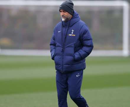Tottenham Hotspur interim manager Igor Tudor during training